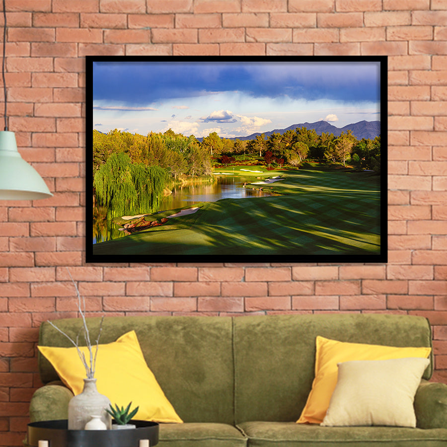 Shadow Creek Golf Club, Hole 04, North Las Vegas, Nevada, Golf Sport Print, Golf Lover, Framed Art Prints Home Decor
