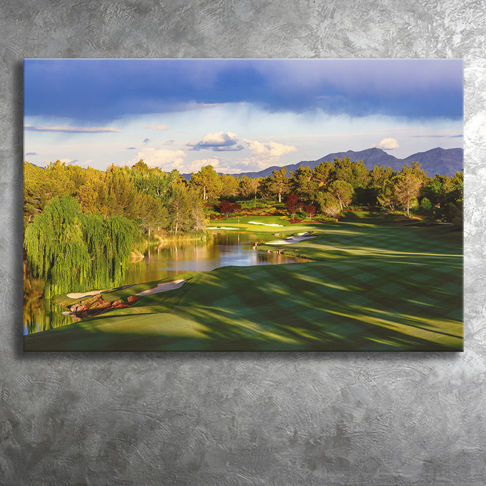 Shadow Creek Golf Club, Hole 04, North Las Vegas, Nevada, Golf Art Print, Golf Lover, Canvas Prints Wall Art Decor