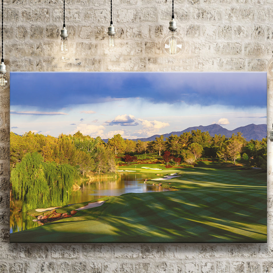 Shadow Creek Golf Club, Hole 04, North Las Vegas, Nevada, Golf Art Print, Golf Lover, Canvas Prints Wall Art Decor