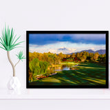 Shadow Creek Golf Club, Hole 04, North Las Vegas, Nevada, Golf Sport Print, Golf Lover, Framed Art Prints Home Decor