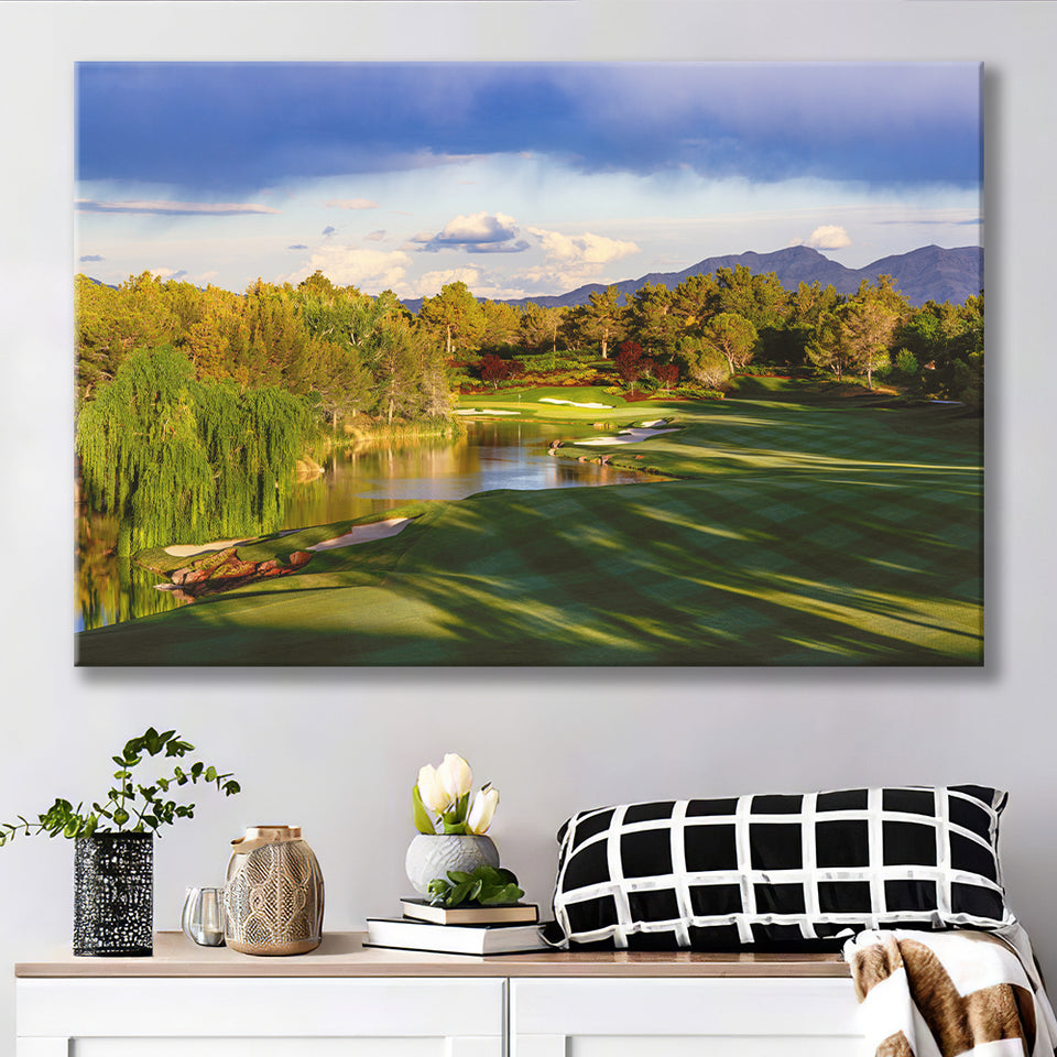 Shadow Creek Golf Club, Hole 04, North Las Vegas, Nevada, Golf Art Print, Golf Lover, Canvas Prints Wall Art Decor