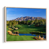 Shadow Creek Golf Club Hole 09, North Las Vegas, Nevada, Golf Art Print, Framed Canvas Prints Wall Art Decor, Floating Frame