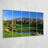 Shadow Creek Golf Club Hole 09, North Las Vegas, Nevada, 5 Panels Extra Large Canvas Prints Wall Art Decor