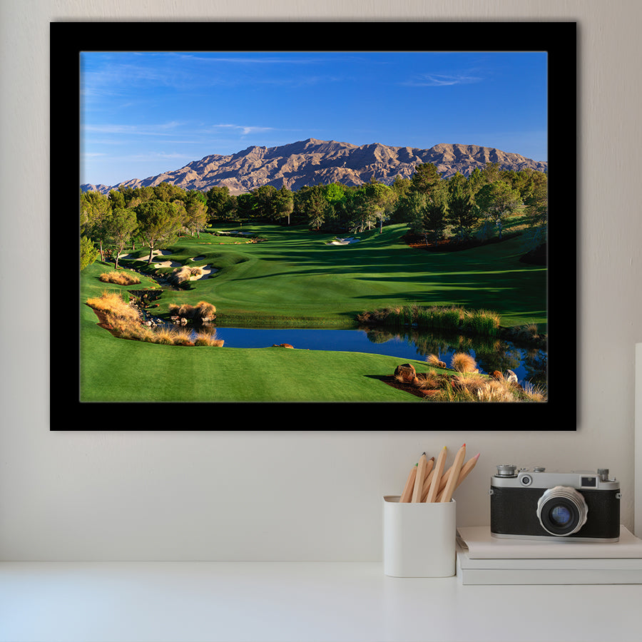 Shadow Creek Golf Club Hole 09, North Las Vegas, Nevada, Golf Sport Print, Golf Lover, Framed Art Prints Home Decor