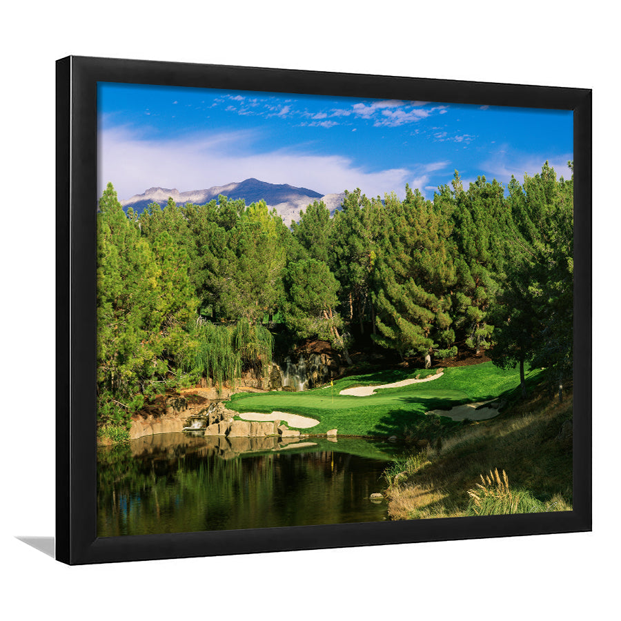 Shadow Creek Golf Club, Hole 17, North Las Vegas, Nevada, Golf Sport Print, Golf Lover, Framed Art Prints Home Decor