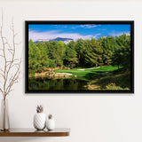 Shadow Creek Golf Club, Hole 17, North Las Vegas, Nevada, Golf Art Print, Framed Canvas Prints Wall Art Decor, Floating Frame