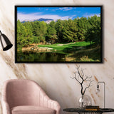 Shadow Creek Golf Club, Hole 17, North Las Vegas, Nevada, Golf Art Print, Framed Canvas Prints Wall Art Decor, Floating Frame