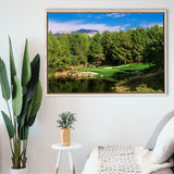 Shadow Creek Golf Club, Hole 17, North Las Vegas, Nevada, Golf Art Print, Framed Canvas Prints Wall Art Decor, Floating Frame