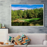 Shadow Creek Golf Club, Hole 17, North Las Vegas, Nevada, Golf Art Print, Framed Canvas Prints Wall Art Decor, Floating Frame