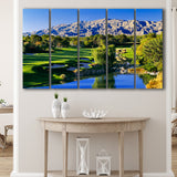 Shadow Creek Golf Club Hole 18, North Las Vegas, Nevada, 5 Panels Extra Large Canvas Prints Wall Art Decor
