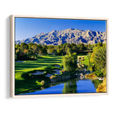 Shadow Creek Golf Club Hole 18, North Las Vegas, Nevada, Golf Art Print, Framed Canvas Prints Wall Art Decor, Floating Frame