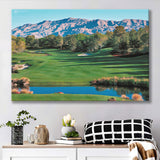 Shadow Creek Golf Course Hole 9 North Las Vegas, Golf Art Print, Golf Lover, Canvas Prints Wall Art Decor