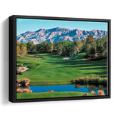 Shadow Creek Golf Course Hole 9 North Las Vegas, Golf Art Print, Framed Canvas Prints Wall Art Decor, Floating Frame