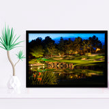 Shadow Creek Golf Course Light Night, Golf Sport Print, Golf Lover, Framed Art Prints Home Decor