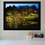 Shadow Creek Golf Course Light Night, Golf Sport Print, Golf Lover, Framed Art Prints Home Decor