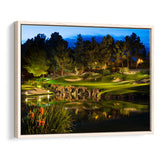 Shadow Creek Golf Course Light Night, Golf Art Print, Framed Canvas Prints Wall Art Decor, Floating Frame