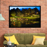 Shadow Creek Golf Course Light Night, Golf Sport Print, Golf Lover, Framed Art Prints Home Decor