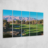 Shadow Creek Golf Source Hole 1 North Las Vegas, 5 Panels Extra Large Canvas Prints Wall Art Decor