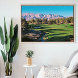 Shadow Creek Golf Source Hole 1 North Las Vegas, Golf Art Print, Framed Canvas Prints Wall Art Decor, Floating Frame