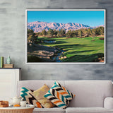 Shadow Creek Golf Source Hole 1 North Las Vegas, Golf Art Print, Framed Canvas Prints Wall Art Decor, Floating Frame