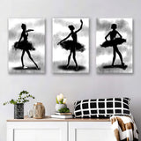 Shadow Dancers Canvas Set of 3 Piece Canvas Prints Wall Art Decor