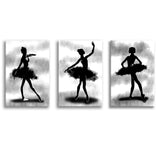 Shadow Dancers Canvas Set of 3 Piece Canvas Prints Wall Art Decor