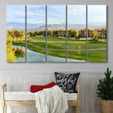 Shadow Ridge Palm Desert Golf Sourses, 5 Panels Extra Large Canvas Prints Wall Art Decor