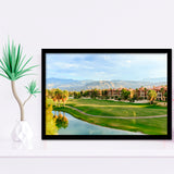 Shadow Ridge Palm Desert Golf Sourses, Golf Sport Print, Golf Lover, Framed Art Prints Home Decor