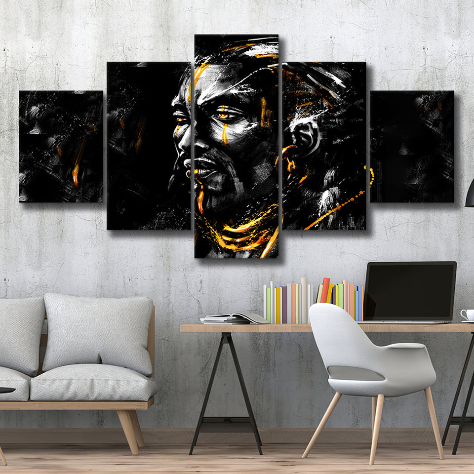 Shaman Canvas African American Art Large Canvas Prints Multi Panels Wall Art Prints Home Decor