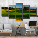 Sheep Ranch Golf Club Hole 11R, Bandon, Oregon, Golf Art Print, 5 Panels Canvas Prints Wall Art Decor