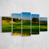 Sheep Ranch Golf Club Hole 11R, Bandon, Oregon, Golf Art Print, 5 Panels Canvas Prints Wall Art Decor