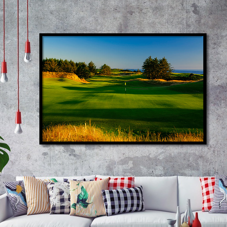 Sheep Ranch Golf Club Hole 11R, Bandon, Oregon, Golf Sport Print, Golf Lover, Framed Art Prints Home Decor