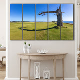 Sheep Ranch At Bandon Dunes Golf Resort, Hole 17 V3, 5 Panels Extra Large Canvas Prints Wall Art Decor