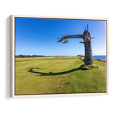Sheep Ranch At Bandon Dunes Golf Resort, Hole 17 V3, Golf Art Print, Framed Canvas Prints Wall Art Decor, Floating Frame