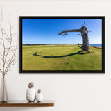 Sheep Ranch At Bandon Dunes Golf Resort, Hole 17 V3, Golf Art Print, Framed Canvas Prints Wall Art Decor, Floating Frame