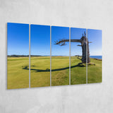 Sheep Ranch At Bandon Dunes Golf Resort, Hole 17 V3, 5 Panels Extra Large Canvas Prints Wall Art Decor