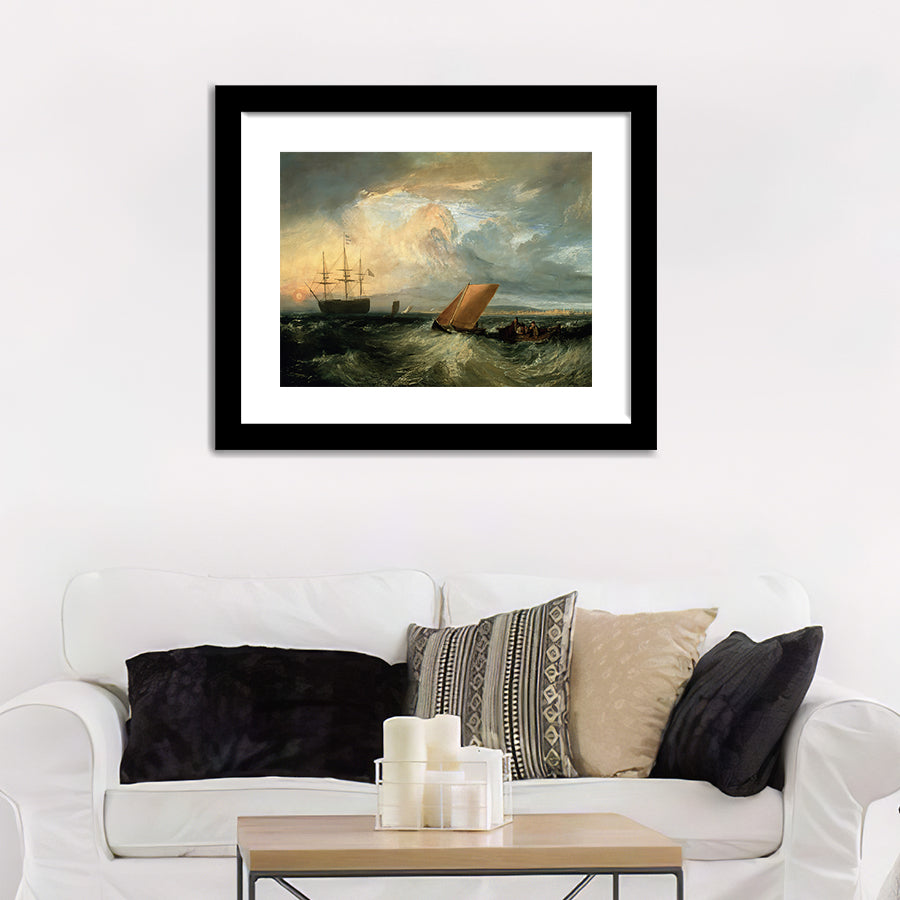 Sheerness As Seen From The Nore Wall Art Print - Framed Art, Framed Prints, Painting Print