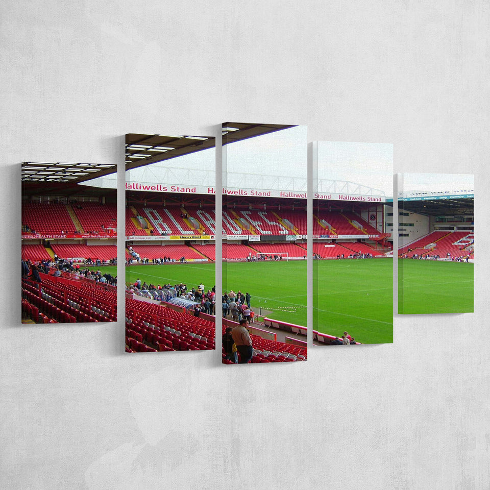 Sheffield United Stadium Canvas Prints Bramall Lane Stadium Wall Art,Multi Panels,Sport Stadium Art Prints, Fan Gift