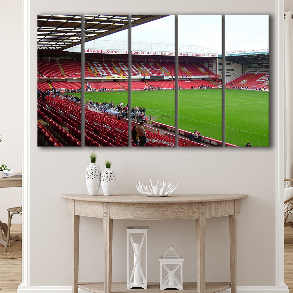 Sheffield United Stadium Canvas Prints Bramall Lane Stadium Wall Art,Multi Panels B,Sport Stadium Art Prints, Fan Gift