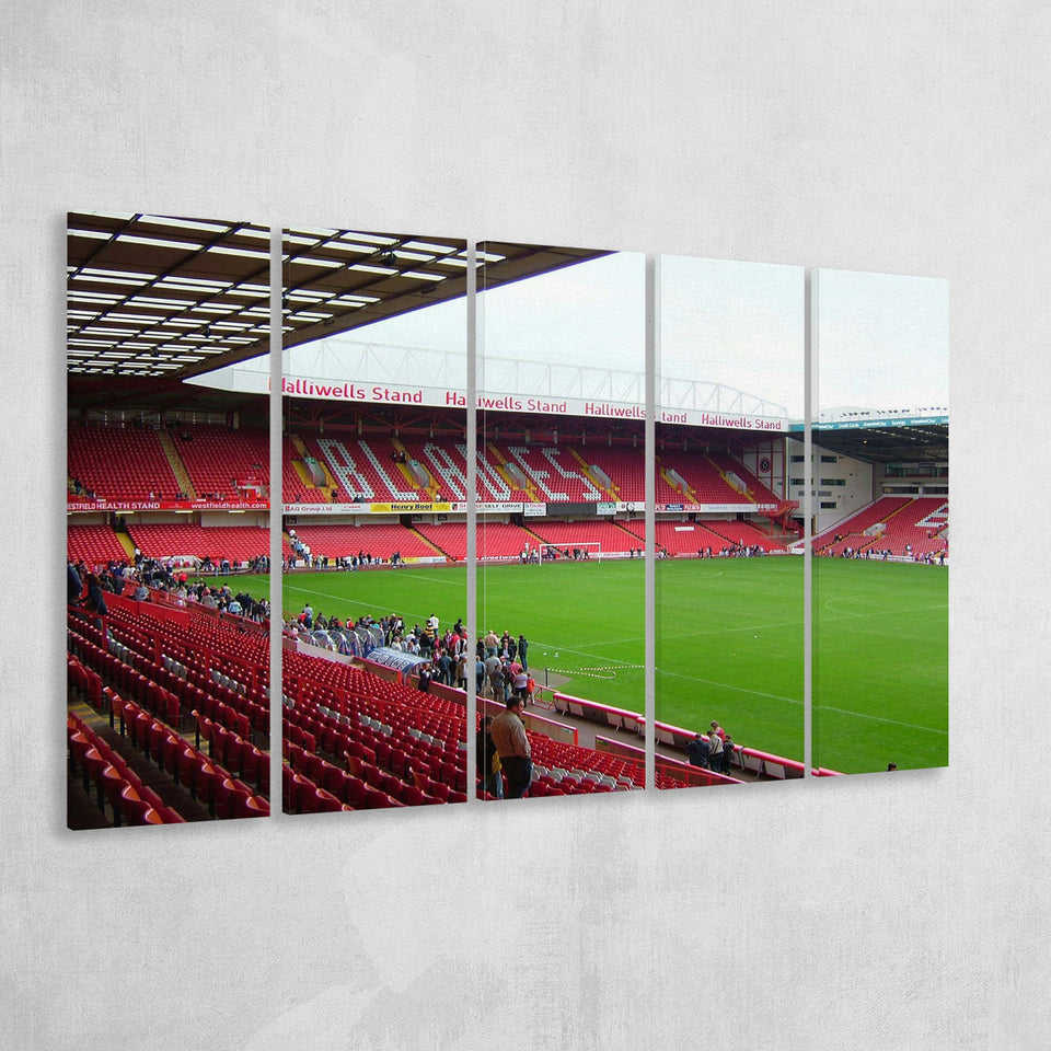 Sheffield United Stadium Canvas Prints Bramall Lane Stadium Wall Art,Multi Panels B,Sport Stadium Art Prints, Fan Gift