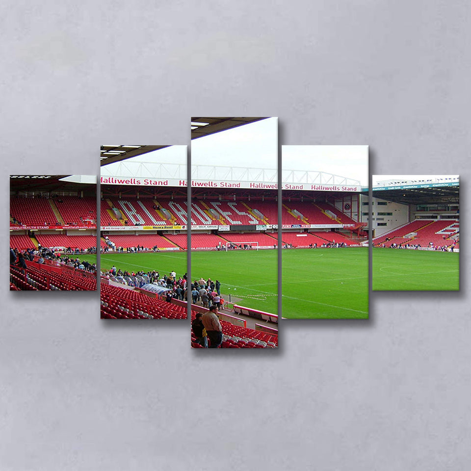 Sheffield United Stadium Canvas Prints Bramall Lane Stadium Wall Art,Multi Panels,Sport Stadium Art Prints, Fan Gift