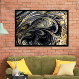 Shimmery Wall Art, Gold Black Luxury Wall Art Framed Art Prints, Wall Art,Home Decor,Framed Picture