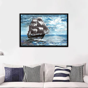 Ship On Sea Framed Wall Art Print - Framed Art, Prints for Sale, Painting Art, Painting Prints