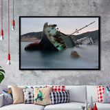 Ship Wrecked Framed Art Prints Wall Decor - Painting Art, Framed Picture, Home Decor, For Sale