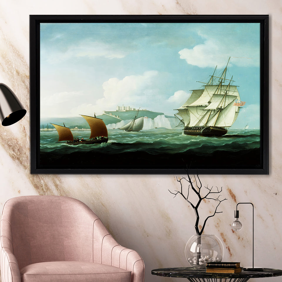 North America Caribbean Antigua Cruise Ship Terminal Framed Canvas Prints Wall Art - Painting Canvas, Wall Decor, For Sale