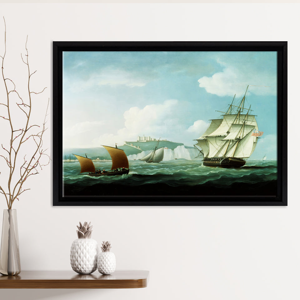 North America Caribbean Antigua Cruise Ship Terminal Framed Canvas Prints Wall Art - Painting Canvas, Wall Decor, For Sale