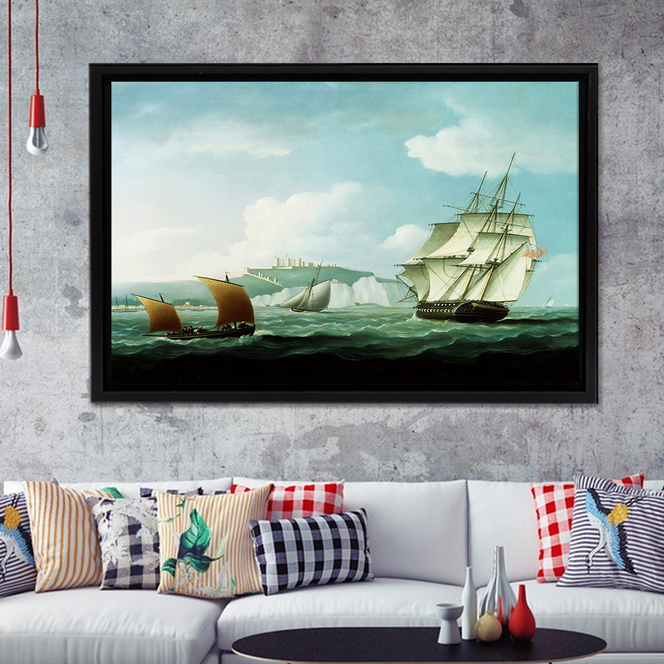North America Caribbean Antigua Cruise Ship Terminal Framed Canvas Prints Wall Art - Painting Canvas, Wall Decor, For Sale