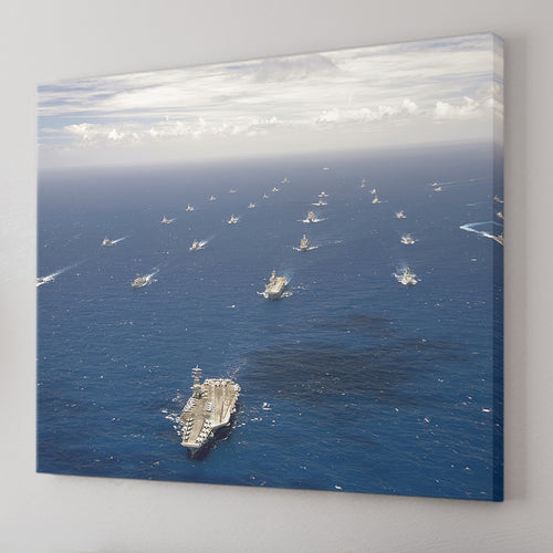 Ships And Submarines Participating In The Rim Of The Pacific 2012 Exercise Canvas Wall Art - Canvas Prints, Prints For Sale, Painting Canvas