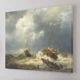 Ships In A Storm On The Dutch Coast 1854 Canvas Wall Art - Canvas Prints, Prints For Sale, Painting Canvas,Canvas On Sale