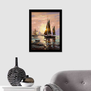 Ships On Sea Framed Wall Art Prints - Painting prints, Framed Prints,Framed Art, Prints for Sale